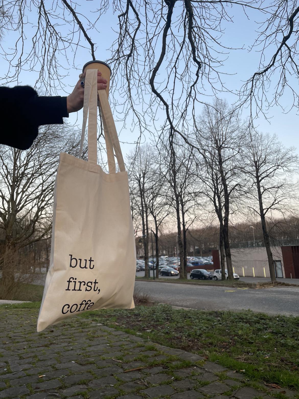 Tote bag But Firt Coffee 🖤