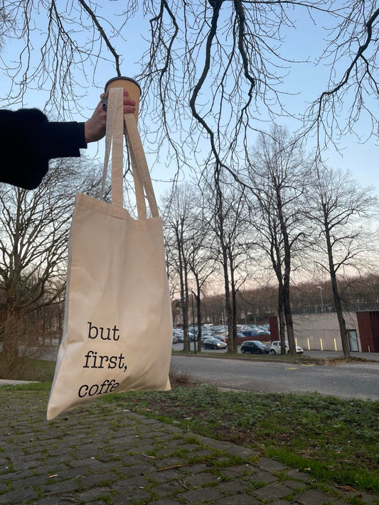 Tote bag But Firt Coffee 🖤