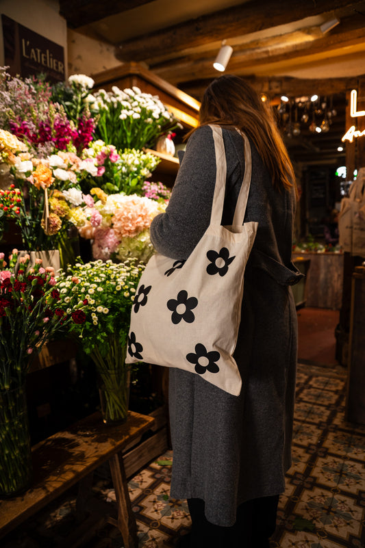 Tote bag Evasion florale 🖤