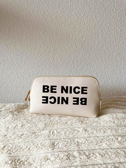 Petite Trousse en Similicuir Noir ou Beige BE NICE 🖤