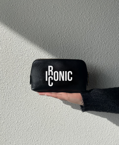Petite Trousse en Similicuir Noir ou Beige IRONIC/ICONIC 🖤