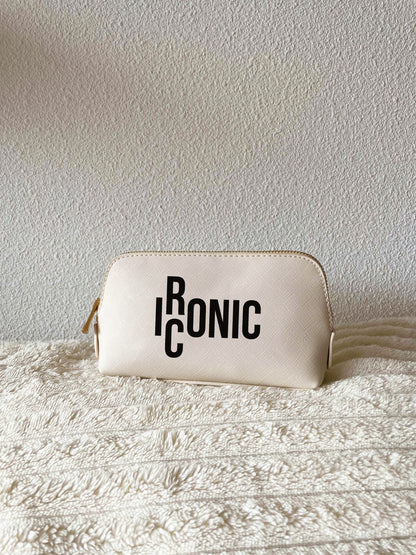 Petite Trousse en Similicuir Noir ou Beige IRONIC/ICONIC 🖤