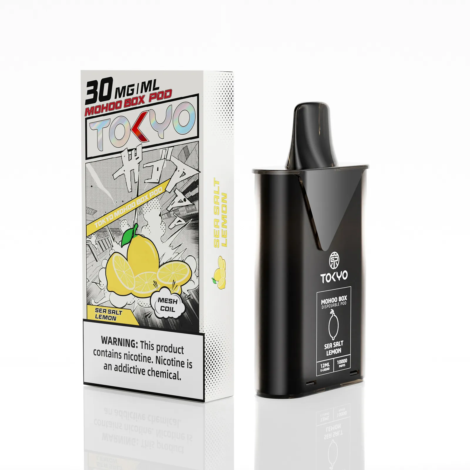 檸檬口味 東京魔盒電子煙彈:清新酸甜,日本原裝進口電子煙彈 - 香氣純正,口感獨特:圖片 2