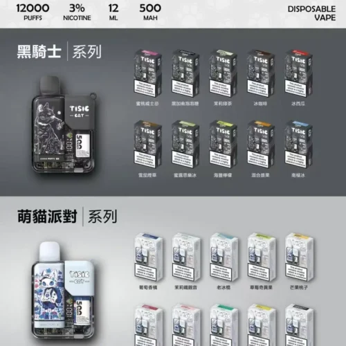 TISIC 12000口拋棄式電子煙