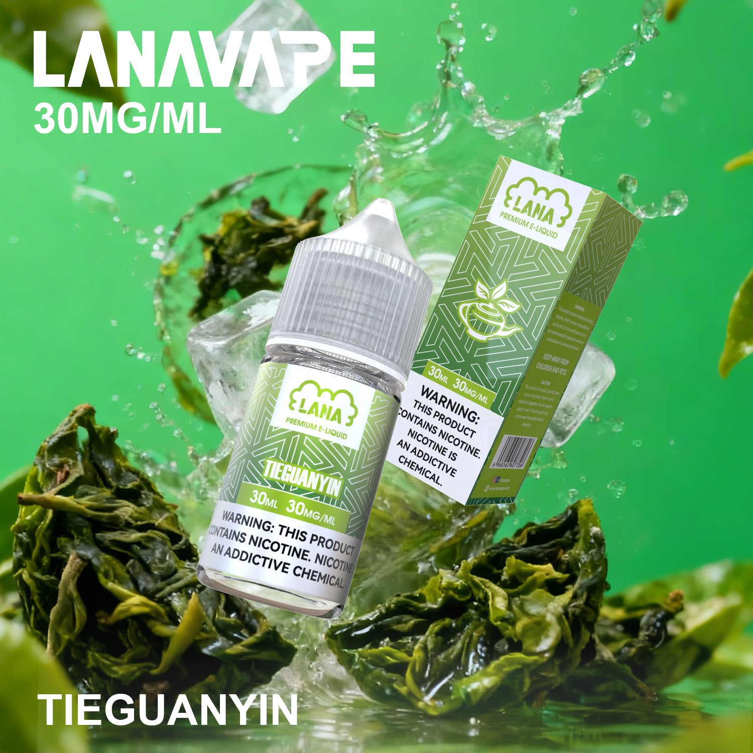 LANA 拉娜 30ml 瓶裝煙油|30MG 冰感強勁・清涼口感升級:圖片 5